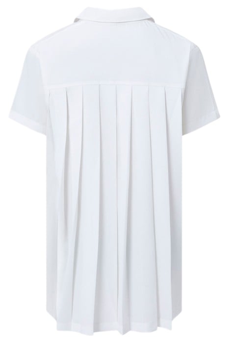 PLEAT BACK BUTTON THRU WINTER WHITE 2