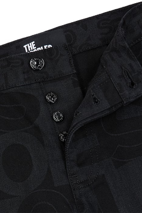 JEAN DROIT LOGO BLACK WASHED 4