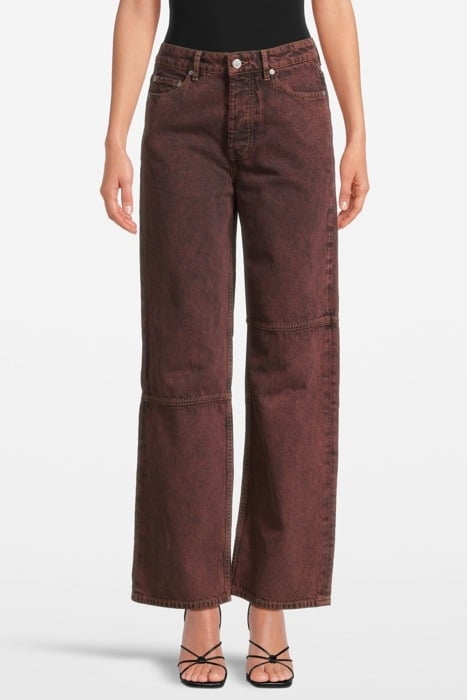 OVERDYED BLEACH DENIM IZEY SHAVED CHOCOLATE 1