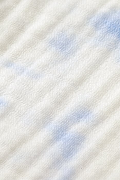 SHORT SLEEVE BONDED & PRINTED SHIRT IN RELAXED FIT BLUE TIE 7