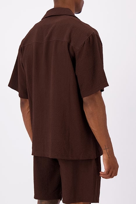 MONO RELAX SHIRT BROWN 5