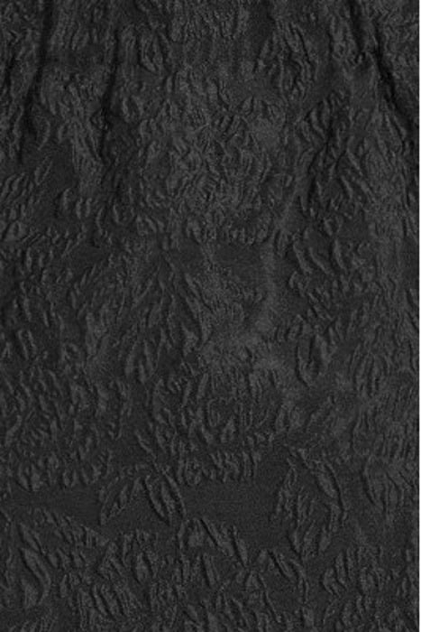 JACQUARD ORGANZA BEAD FRINGE MINI SKIRT BLACK 5