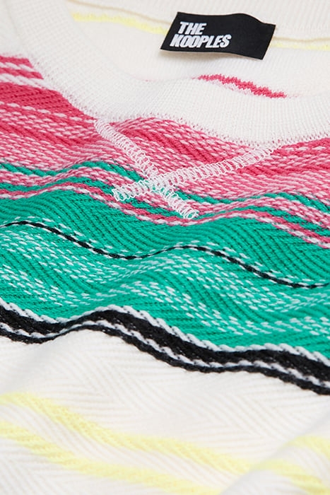 PULL COL ROND AVEC DEGRADE DE COULEURS MULTICOLOR 2