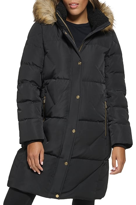 ZPFRT W/FUR DOWN JKT BLACK 1