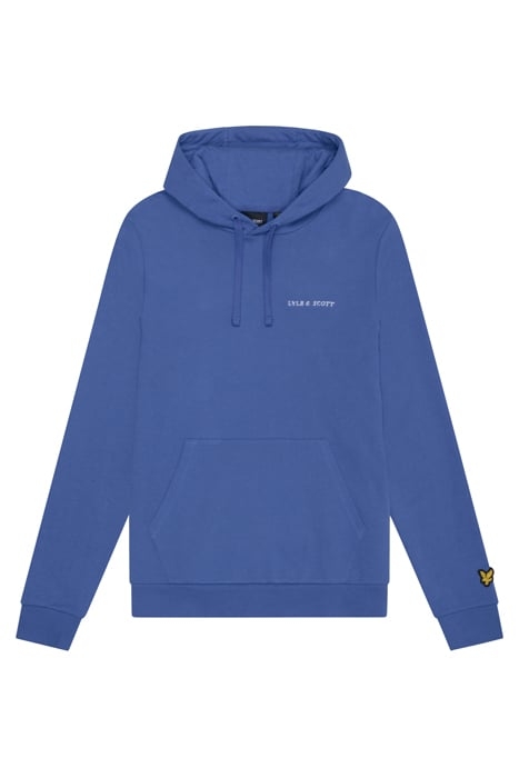 LOOPBACK EMBROIDERED HOODIE SPRING BLUE 4