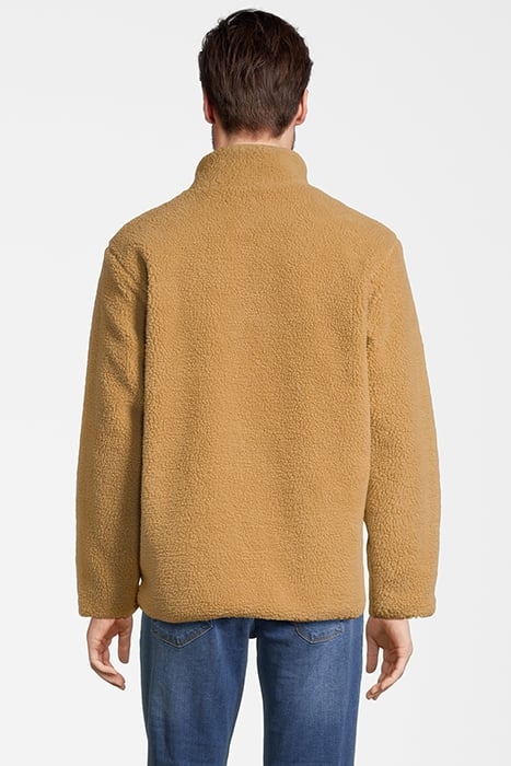 BRAUNLAGE SHERPA FLEECE JACKET ICED COFFEE 2