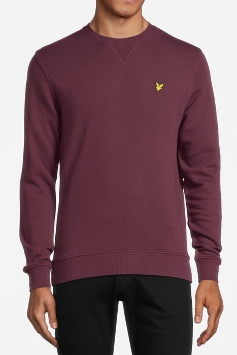 FOOTBALL WORLD GRAPHIC CREW NECK SWEATSHIRT BURGUNDY 1
