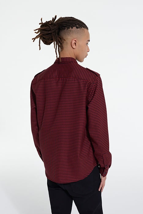 CHEMISE MANCHES LONGUES RED / BLACK 2