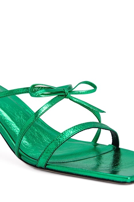 JUNE CLOVER GREEN METALLIC LEATHER 6
