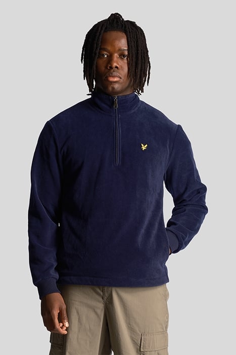 FLEECE QUARTER ZIP NAVY 1