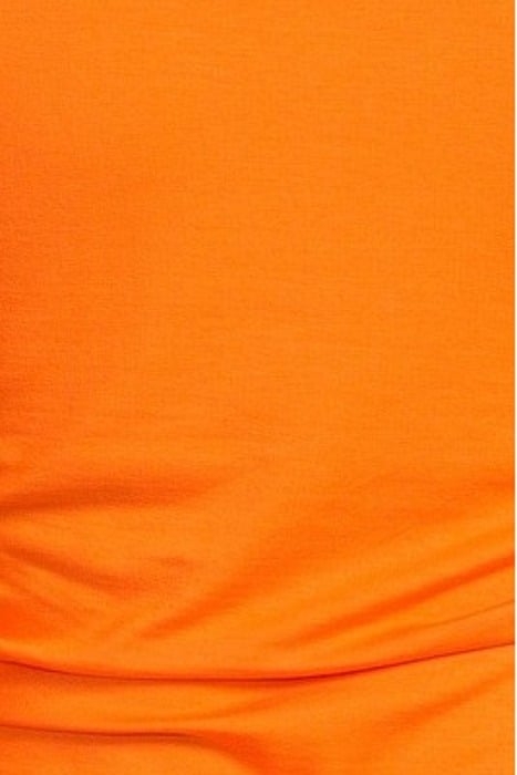 LIGHT STRETCH JERSEY CUTOUT BLOUSE VIBRANT ORANGE 5