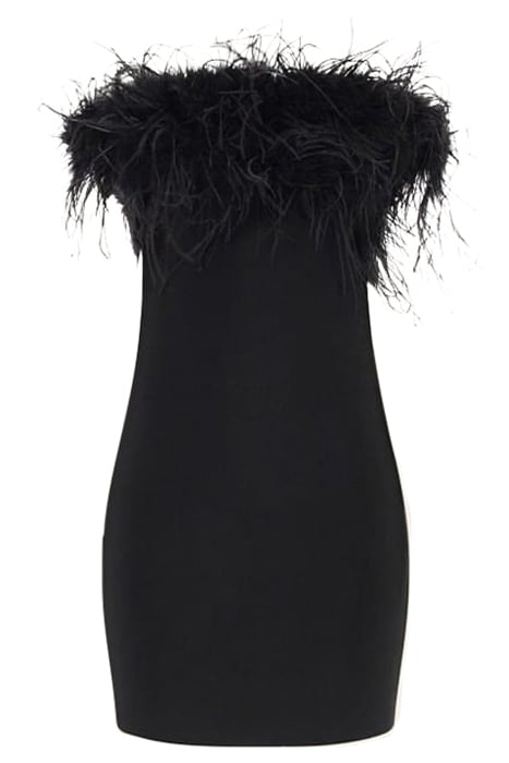 EVITA BANDAGE DRESS JET BLACK 5