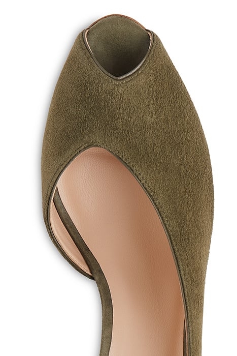 KAYLEIGH PEEP TOE COURT KHAKI 5