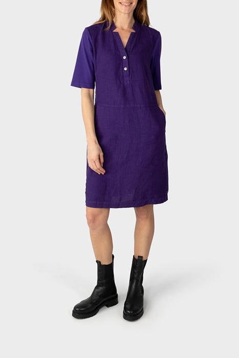 LINNEN JURK MET KNOOPJES PARACHUTE PURPLE 1