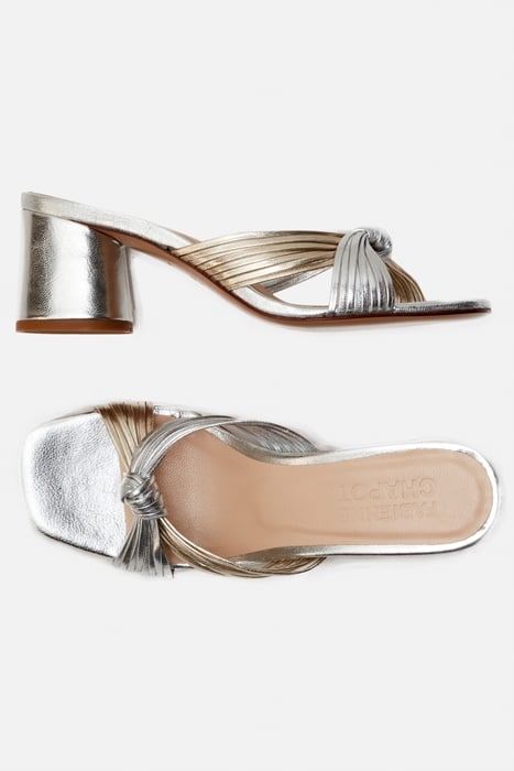 MONICA KNOT MULE GOLD/SILVER 4