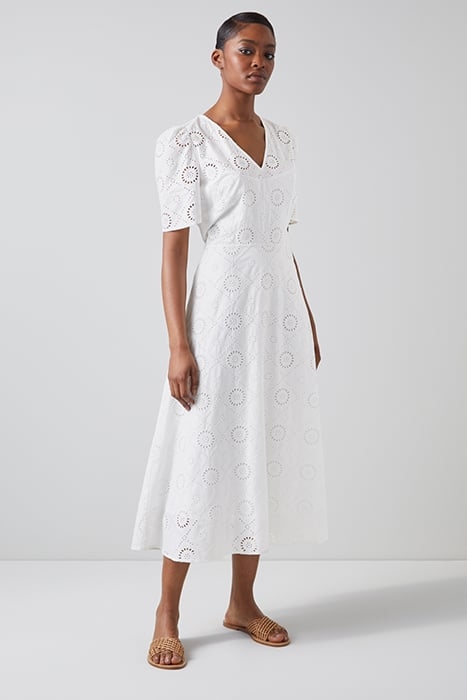 DR JANE BRODERIE DRESS WHITE 4