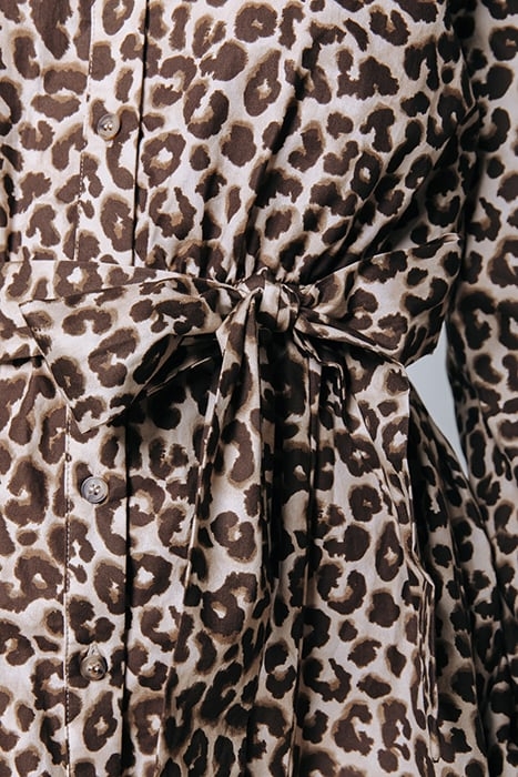 MINON LEOPARD MINI DRESS SAND 5