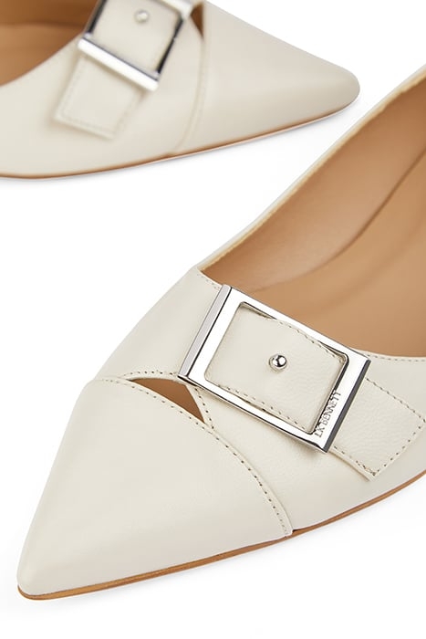 FL BRYNN CURVED BUCKLE FLAT OFF WHITE 4