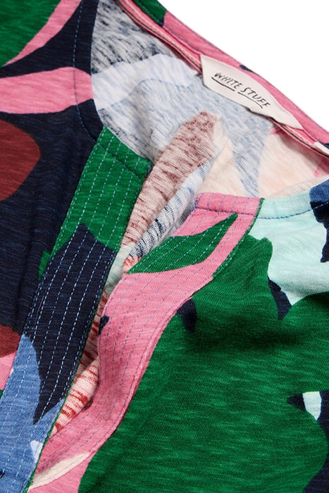 TABITHA JERSEY MINI DRESS BLUE PRINTED 5