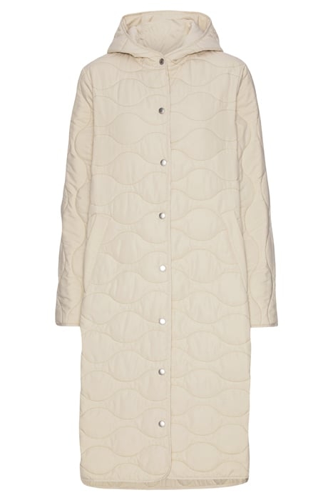 LONG QUILT COAT QUILTED05 LIGHT SAND 4