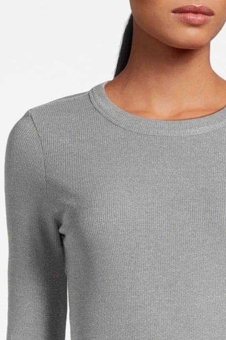 EV GLAM RIB LONGSLEEVE PEBBLE GREY 4