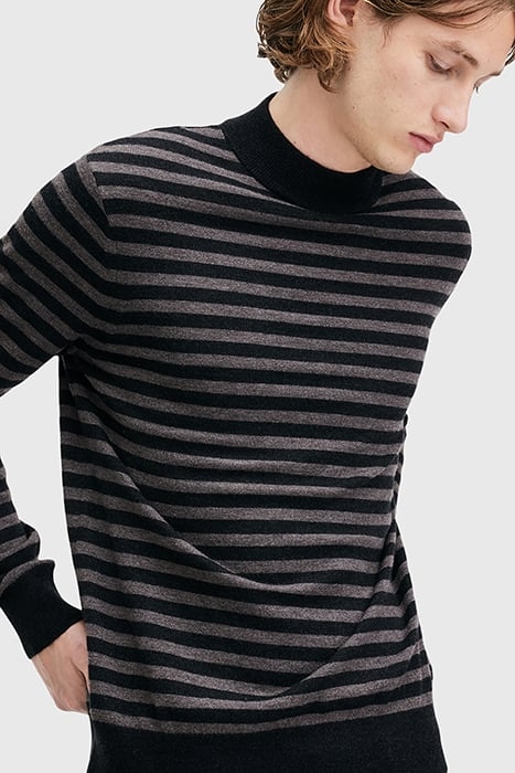 ANDI MOCK NECK CHARCOAL/BLACK 7