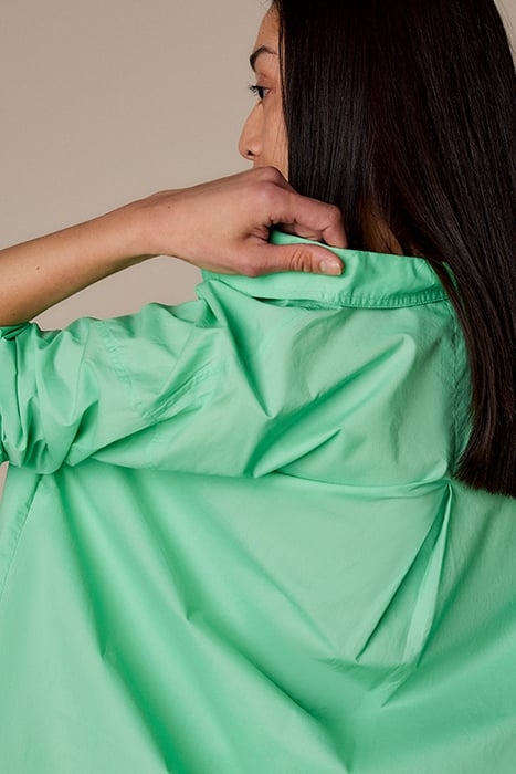 BLOUSE POPLIN CLASSIC GREENS 4