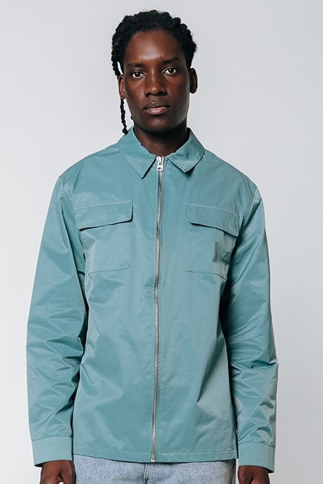 LUCA ZIP SHIRT GREY BLUE 1