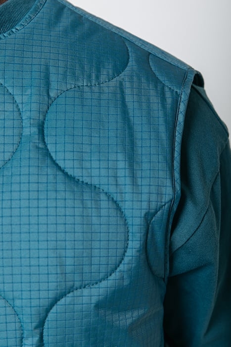 BENI QUILTED BODYWARMER DARK TURQUOISE 3