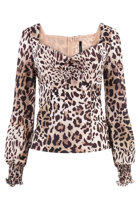 LS ADELAIDE BLOUSE JAGUAR CAT PRINT 4
