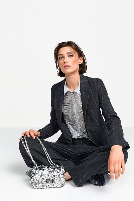 SEQUIN MINI BAG SILVER 1