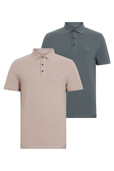 REFORM SS POLO 2 PAC ASHY BLUE/TAUPE 1