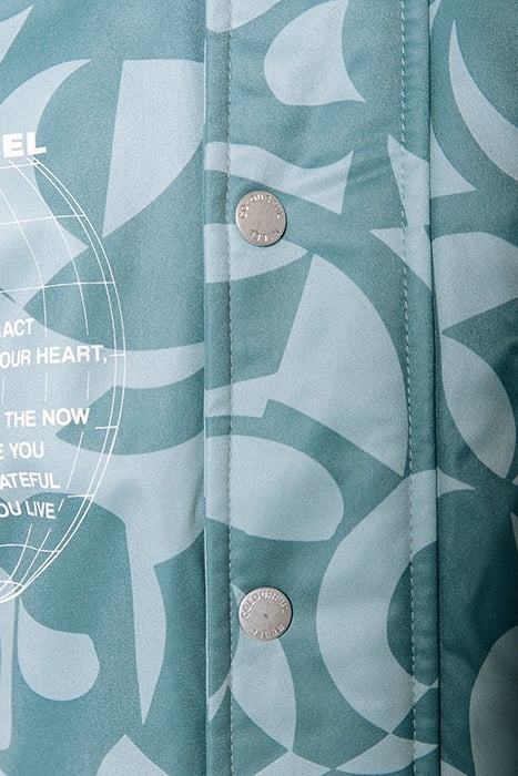 ASHER SWIRL PATCH BASEBALL BOMBER GREY BLUE 8