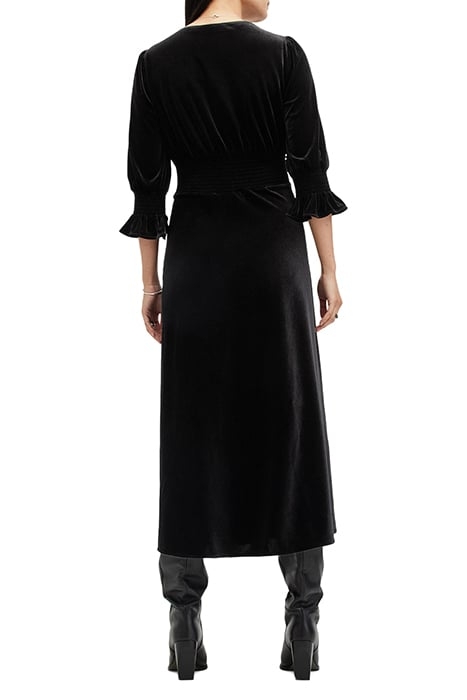 ANI VELVET DRESS BLACK 2