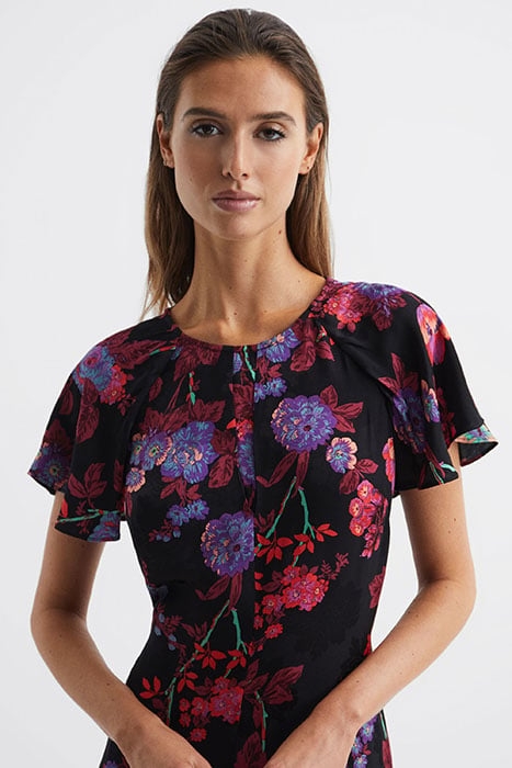 LENI DRESS BLACK/PINK 7