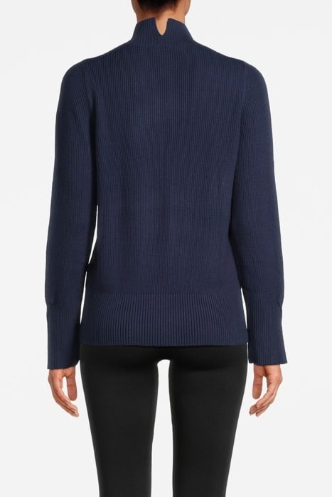 GLORY HIGH NECK SWEATER NAVY - OUTLET PRICE 2
