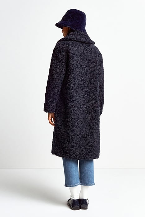 FAUX FUR BUCKET HAT MIDNIGHT BLUE 3