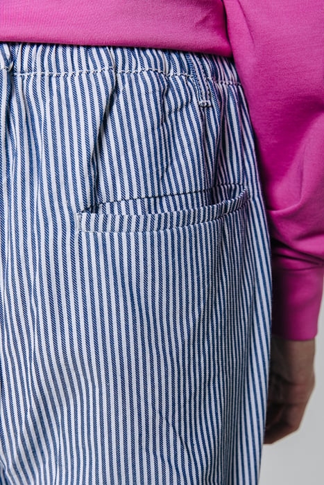 BOWEN STRIPES SHORT WHITE/ BLUE 6