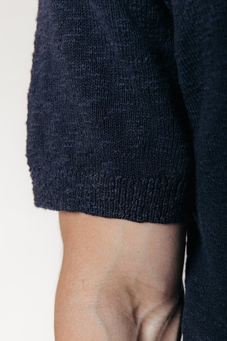 TOBY SLUB ZIP POLO DEEPEST BLUE 6