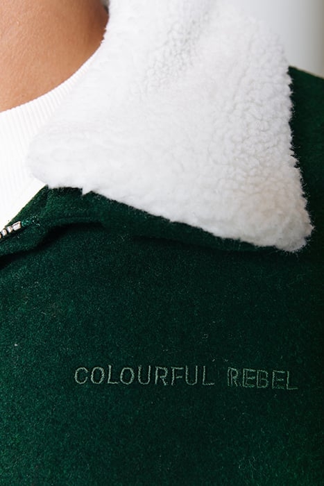 CHASE CONTRAST COLLAR JACKET DARK GREEN 3