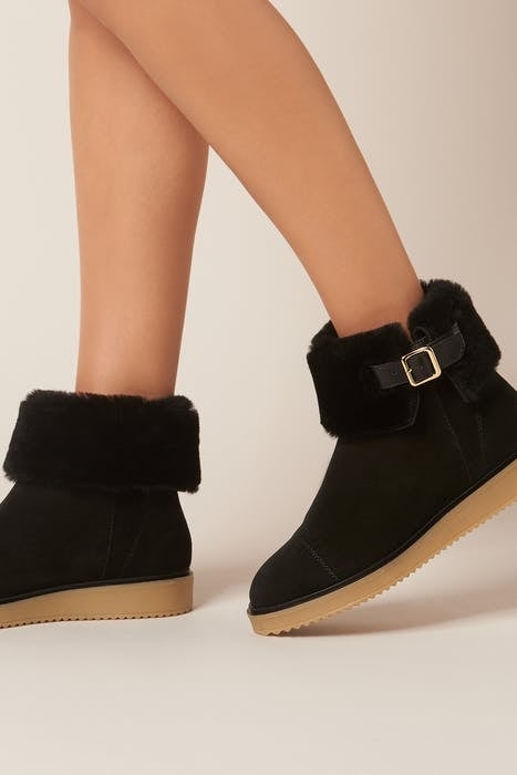 MACI SHEARLING ANKLE BOOT BLACK 2