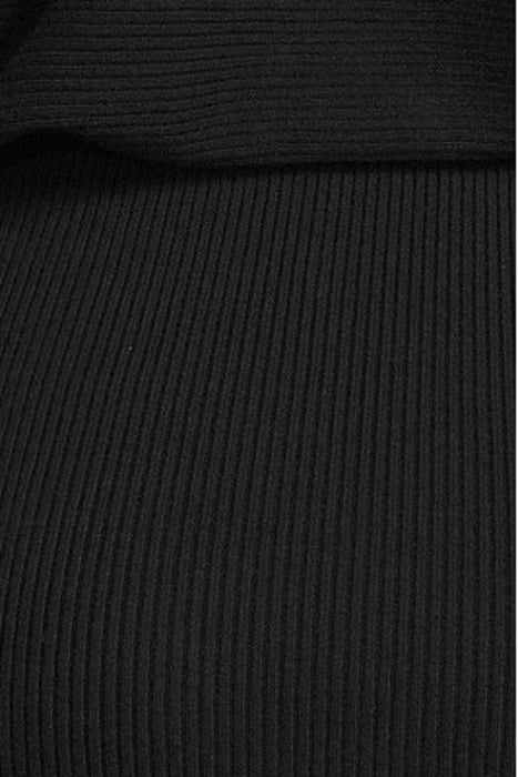 MACKENZIE KNITTIED MINI DRESS BLACK - OUTLET PRICE 5