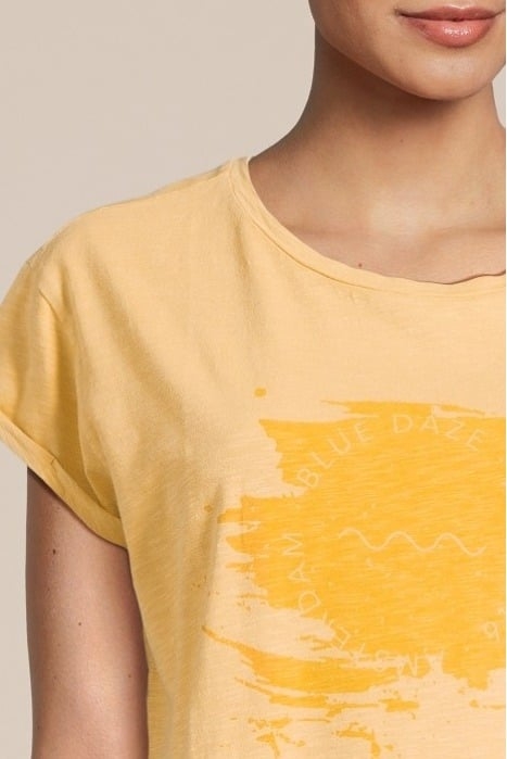 TEE BLUE DAZE COTTON SLUB JERSEY YELLOWS 4