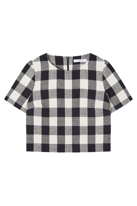 TW MAREN LARGE CHECK NAVY 2