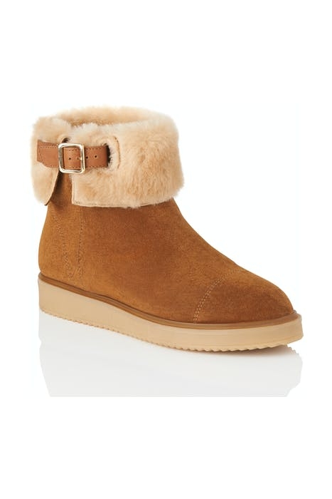 MACI SHEARLING ANKLE BOOT TOBACCO 3
