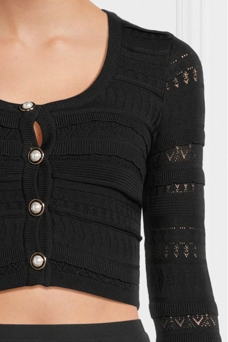 FLIRT CARDIGAN JET BLACK 4