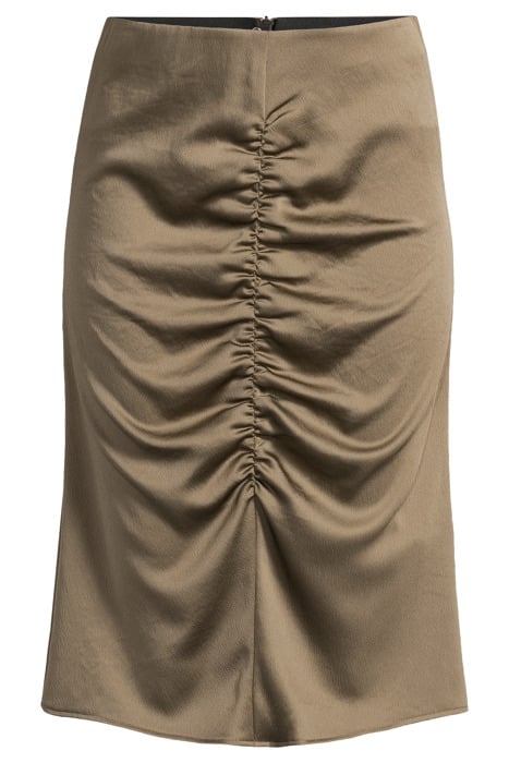 SKIRT WITH RUFFLES GREYISH KHAKI 3