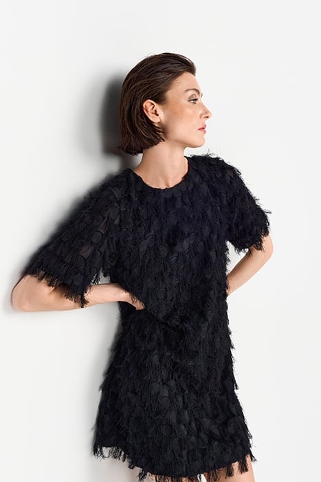 MINI DRESS WITH STRUCTURE BLACK 3