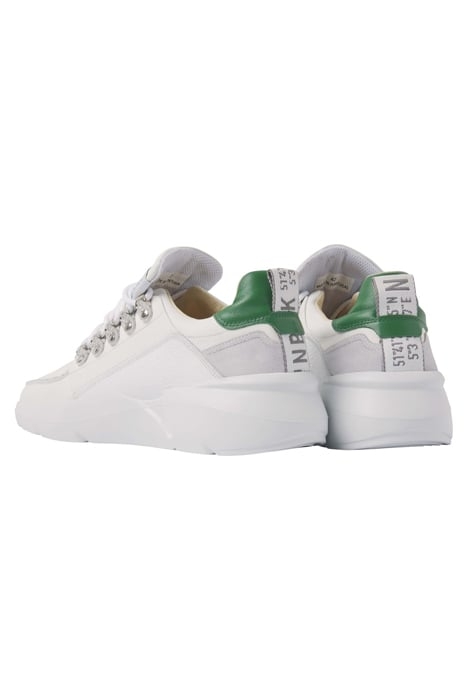 ROQUE ROMAN (M) WHITE LEATHER - GREEN 3