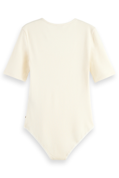 SCOOP NECK BODYSUIT ECRU 5